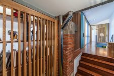 Loft spazi privati - separazioni in legno a doghe e vetro - Milano